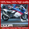 Białe Czerwone Niebieskie Owalnia + Zbiornik Pokrywa dla BMW K1200 K 1200 S 1200s K1200S 05 06 07 08 09 10 Nadwozie 28NO.21 K-1200S 2005 2006 2007 2008 2009 2010 K1200-S 05-10 Body motocyklowe