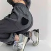Houzhou Женские брюки Весна Серые спортивные штаны Jogger Fashion Track Хлопковые брюки для женского корейского стиля 210925