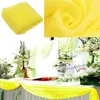 Party Decoration 500cm * 135cm Sheer Organza Multi-gebruik Bruiloft Stoel Sash Bow Table Runner Swag Decoraties