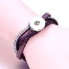 Nouveau Mode Réglable Bracelets En Cuir Fit 20mm 18mm Snap Bouton Diy Snap Bijoux Pour Wom jllgEy