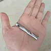 Keychains 1Pcs Slub Design Titanium Steel Keychain High Decibel Whistle Keyring For Outdoor Survival Emergency Necessary Key Ring