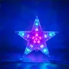 Coversage Christmas Tree Top Star Led String Fairy Lights Cutain LED Kerstmis Kerstmis Decoratie Party Garden Holiday 201006