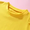 3- Pack Baby and Toddler Unisex Casual Solid Cotton Tee Set dla 18M-6Y Koszulki Koszulka z krótkim rękawem Odzież 210528