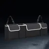 Bilarrangör av bagageutrymme bakre för SUV -sätesstol bakre Oxford tygmaterial svart stor kapacitet213z