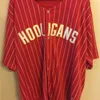 Nikivip Men Bruno Mars 24K Hooligans Red Baseball Jersey Bet Awards Baseball Jersey Hoge kwaliteit Vintage Jerseys