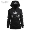 Weyes Kelf Queen King Printed lange mouwen Hoodies paar truishirt hoodies vrouw sweatshirt lange mouw valentines LJ201103