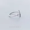 Twinkle Star Moon Open Justerbar fingerring för kvinnor mode 925 Sterling Silver Simple Party Fine Smycken Bijoux 210707