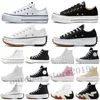 Converse Chuck Taylor All Star Run Star Hike Clássico canvas homens mulheres casuais sapatos chuck olhos grandes plataforma plataforma sapato triplo preto branco high baixo