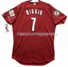 Homens homens crianças Craig Biggio Vintage Red Jersey Borderyer New Baseball Jerseys