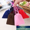 50 stks 5x7 7x9 8x10 9x12 cm Wit Rood Zwart Fluwelen Tas Sieraden Verpakking Bruiloft Decor Tekende Gift Pouches 66