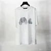 21ss Diseñador de PA Camiseta blanca Marca Angels Camiseta Ropa Spray Letra Corta Primavera Verano Marea Hombres y mujeres Camiseta Top Angel Bear Camiseta