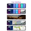 11 pouces Triple Screen 2 + 32g DVR 4G Android Dash Caméra GPS Navigation de navigation Rétroviseur Auto Enregistreur automatique Moniteur de parking Dash Cam