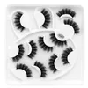 Dramatische Faux 3D Mink Eyelashes 8 Stijlen 6pairs Dikke wreedheid Gratis Valse Wimper Fluffy Wispy Makeup Lash Extension Tools