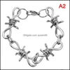 Colliers de cou pendants joelrychokers femmes hip-hop gothique punk style barbelé petite chaîne de petites ronces de fer unisex fun 6016378