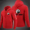 Hoodies Masculinos Suéters Homens 2021 Can-Sou BRP Logo Design Moda Manga Longa Com Capuz Sweatshirt Outwear Plus Size Pullover Masculino