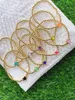 Beaded Strands 10st Gold Color Ball Beads Armband med Emalj Heart Star Charm Colorful Fawn22