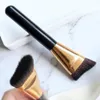 Eyelash Curler 1pc Professional Flat Contour Cosmetic Brush Liquid Foundation Powder Big Face Blend Makeup Brushes For Women Girls Beauty To