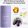 Meisje groene thee solid masker diep schoonmaken modder stok olie controle anti-acne aubergine maskers zuiveren klei huidverzorging