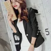 Frauen Nehmen Langarm Kurzen Blazer Koreanische mode einfarbig anzug Gelb anzug jacke weibliche 2019 neue frauen kleidung x0721