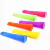 6 PCSset Icecream Tools Silicone Popsicle Molds Ice Pop Maker Homemade Lolly Mould with Removable Lids Reusable Random Color for 8156448