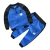 ZWF1428 Autumn Spring Girls Clothing Suits Winter Boys Kids Cotton Sweatshirt Tracksuit Sport Outwear 211104