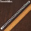 Trendsmax Bracciale con ciondoli in acciaio inossidabile di moda da uomo Braccialetti da uomo totem vintage Cool gioielli da polso maschile HB30