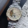 Montre de luxe Mens Skeleton Designer Automatisch uurwerk volledig roestvrijstalen horloges 2813 Mechanische horloges waterdicht Lumi253f