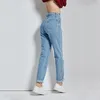 Harembroek vintage hoge taille jeans vrouw vriendjes vrouwen jeans volledige lengte mama jeans cowboy denim broek vaqueros mujer 210730