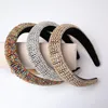 Fashion Rhinestone Padded Headband Tiaras and Crowns Jewelry Wedding Hoop Women Hairbands Girls Head Ornaments