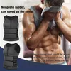 Mens cintura treinador shaper corpo neoprene sauna colete zipper duplo exercício ajustável terno trimmer