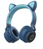 Nouveaux étudiants oreilles de chat mignonnes portant un casque de jeu Bluetooth de dessin animé sans fil explosion de téléphone portable casque e-sports