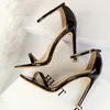 2020 Women Size 40 Extreme 11cm High Heels Fetish Sandals Female Gladiator Classic Strap Shoes Lady Scarpins Nude Platform Pumps J2023