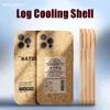 Custodia di dissipazione del calore del grano di legno di sughero di lusso per iPhone 13 12 Mini 11 Pro XS Max X XR 7 8 Plus SE 2020 Cover in silicone antiurto H1120