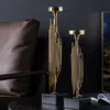 Ljushållare Amerikanska metallhållare Moderna Ornaments Golden Creative Light Luxury Table Centerpieces Bougeoir Dekoration Ed50zt