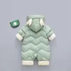 Combinaison en duvet pour enfants bébé fille vêtements garçon costume d'hiver enfants gagnent