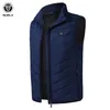 Mężczyzna Moda Vaat Heating Vest Smart USB Ładowanie Duży Rozmiar Kurtka Ciepłe Ogrzewanie Zimowa Kurtka Bawełniana Mężczyźni Zima Ciepła Kamizelka Mężczyzna 211104