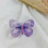 Vackra Rhinestones Double Layers Tulle Butterfly Hair Clip för Kvinnor Flickor Hårpin Gauzze Butterfly Hår Tillbehör Ornament 44 Y2