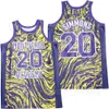 Men High School Montverde Academy Basketball 20 Ben Simmons Jersey Marble Moive Hop Breathable Pure Cotton Team Color Purple HipHop Sport Good