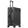 Koffers Hoogwaardige 100% aluminium-magnesium rollende bagage voor instappen Spinner reiskoffer met wielen