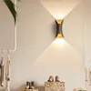 Minimalista moderna decoração de casa ao ar livre à prova d'água Lâmpada de parede do diodo emissor de luz do hotel Creative corredor corredor corredor sala de estar quarto de cabeceira lâmpadas