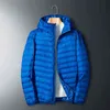 Inverno Moda Marca Ultra Light Duck Down Jacket Mens Coreano Streetwear Penas Casacos Stand Colar Quente Homens Roupas 211214