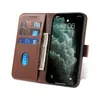 حالات الهاتف مع فتحة فتحة بطاقة الوجه المشبك محفظة PU PU LEATHER COPER FOR IPHON15 14 13 12 11 PRO MAX XS XR 5 6 7 8 SAMSUNG S23ULTRA S22 S20 S10 S8 NOTE 10 PLUS