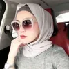 En gros de haute qualité femmes musulmanes en mousseline de soie unie Hijabs longue écharpe islamique georgette