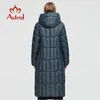 Astrid Vinter Kvinnors Coat Kvinnor Lång Varm Parka Plaid Fashion Tjock Jacka Hooded Bio-down Kvinnlig Kläderdesign 9546 211007