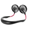 Mini Draagbare Ventilator USB Oplaadbare Neckband Gadgets Lui Opknoping Dual Cooling Mini Sport 360 Graden Roterend voor thuiskantoor in Box 2022