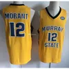 Nikivip Murray State Racers College Ja Morant #12 White Yellow Navy Blue Basketball Jersey Men Stitched Jerseys