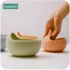 Bopoobo 1PC 실리콘 그릇 아기 BPA 무료 실리콘 츄잉 식품 학년 신생아 액세서리 치아 아기 먹이 용품 210226