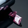 Vente en gros de pierres précieuses en vrac couleur rose coupe princesse GRA certifié 3EX diamant Moissanite synthétique H1015