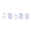5Pairs born Baby Anti Scratching Gloves Cotton Scratch Mittens Cotton Baby Glove born Protection Face 211023