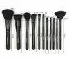 11pcs/set MC Makeup Brush Set Face Cream Power Foundation فرش فرش مستحضرات تجميلية متعددة الأغراض مع حقيبة حقيبة